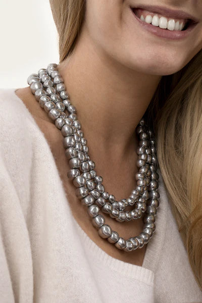 COLLANA 3 FILI SFERE