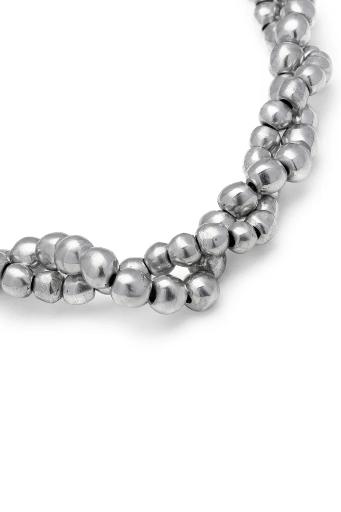COLLANA SFERE INTRECCIATE