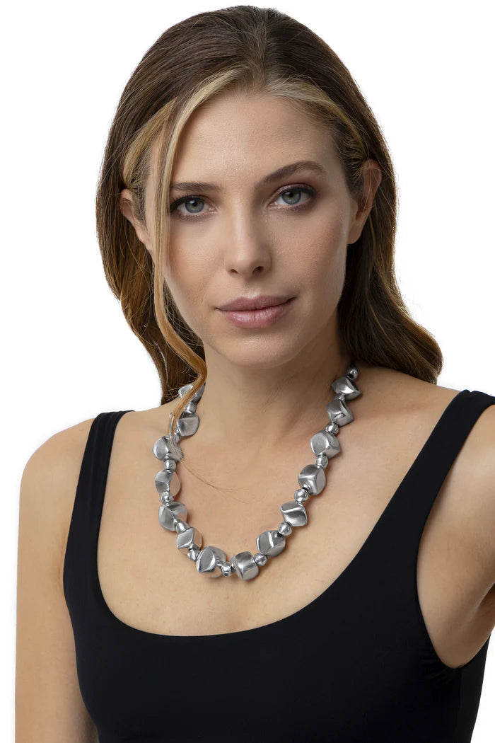CUBES AND SPHERES NECKLACE