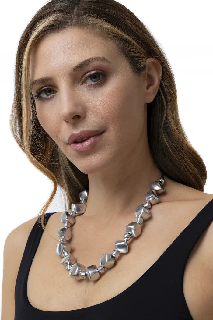 CUBES AND SPHERES NECKLACE