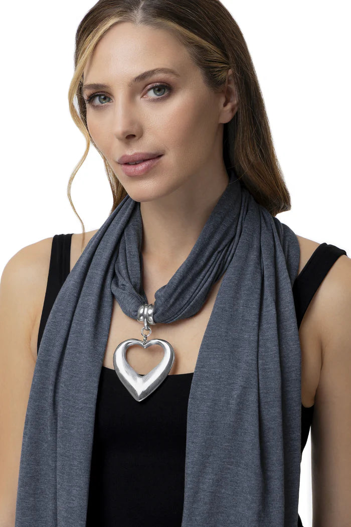 HEART JEWEL SCARF