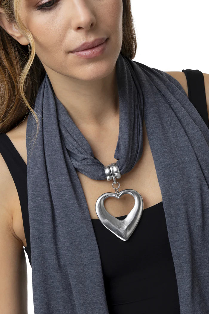 HEART JEWEL SCARF