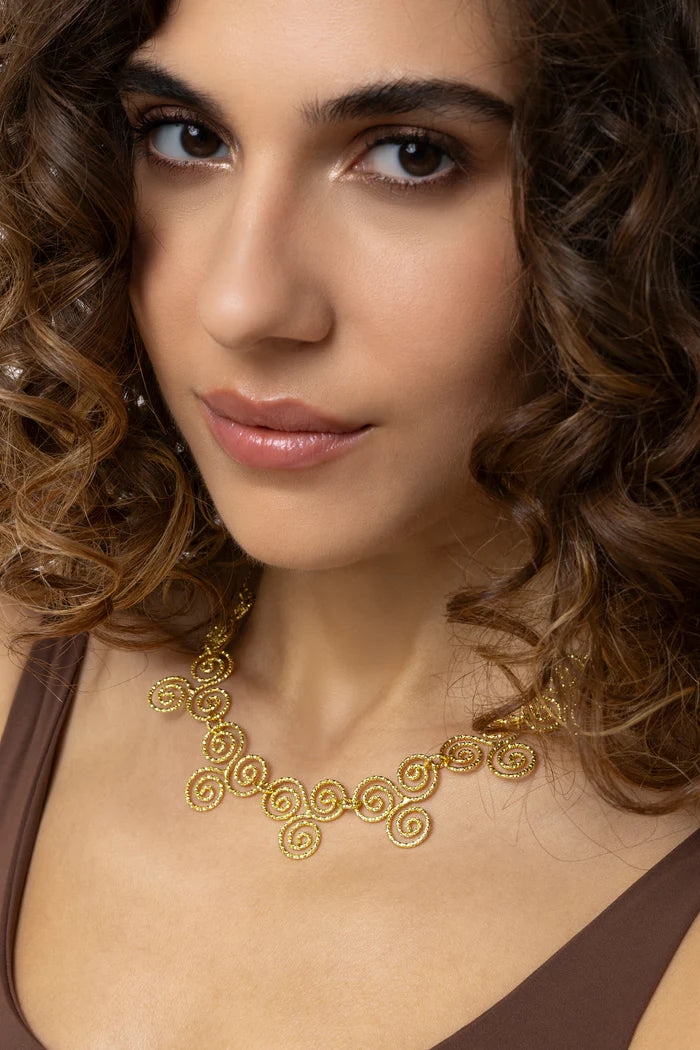 TRIS SPIRALS NECKLACE
