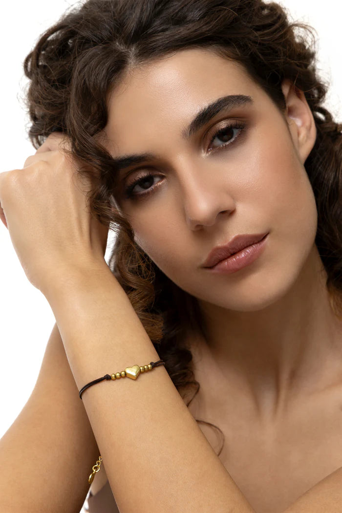 DOUBLE-STRAND HEART BRACELET