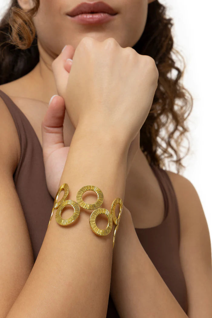 STRIPED HOOPS BAND BRACELET