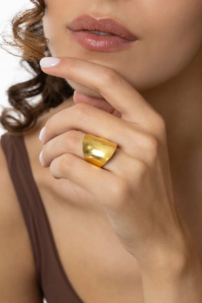 IRREGULAR PLATE BAND RING