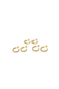 TRIS ORECCHINI C HOOP DESIGN MIX