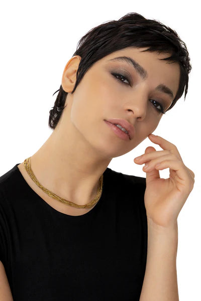 COLLANA MULTIFILO ORO