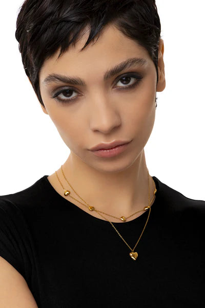 COLLANA 2 FILI CUORI