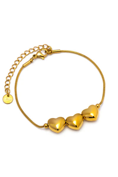 BRACCIALE 3 CUORI ESSENTIAL