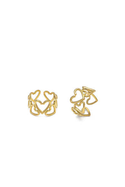 ANELLO CUORI MOTIF
