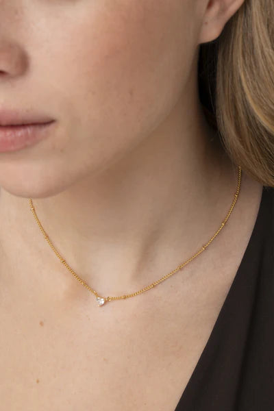 HEART SOLITAIRE NECKLACE