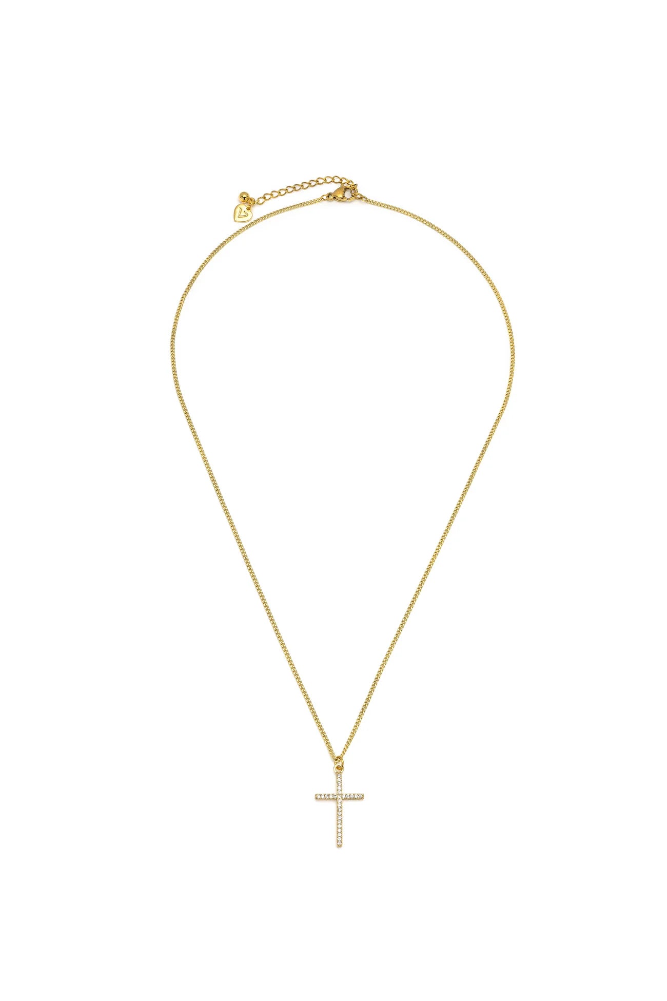 PAVE CROSS NECKLACE