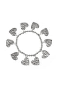 BRACCIALE ELASTICO CUORI BATTUTI
