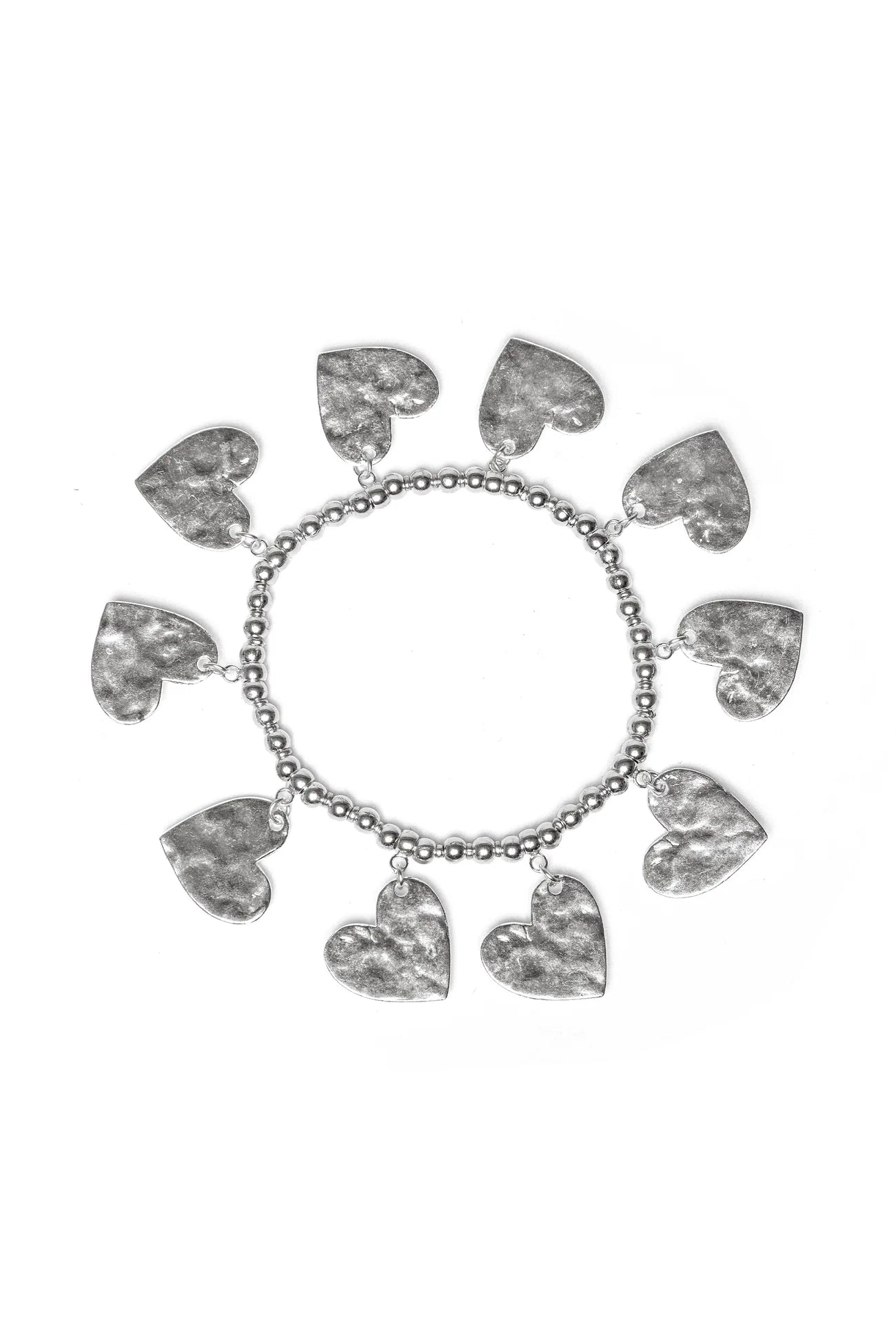 BRACCIALE ELASTICO CUORI BATTUTI