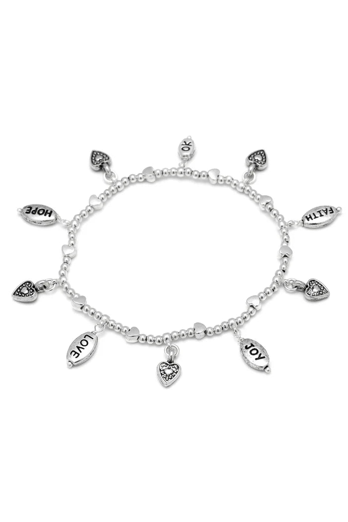 BRACCIALE ELASTICO PENDENTI MIX
