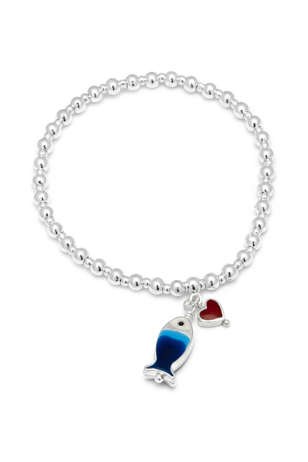 BRACCIALE ELASTICO PENDENTE PESCE BLU