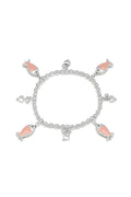 BRACCIALE ELASTICO PENDENTI PESCI ROSA