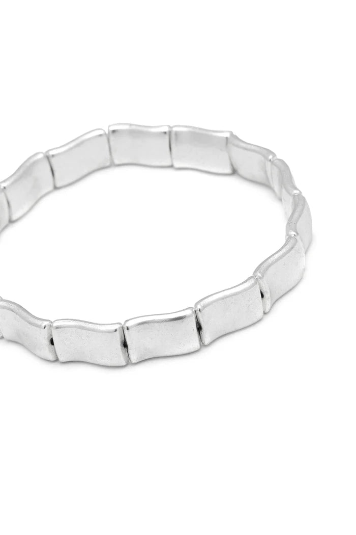 BRACCIALE ELASTICO RETTANGOLI ONDULATI