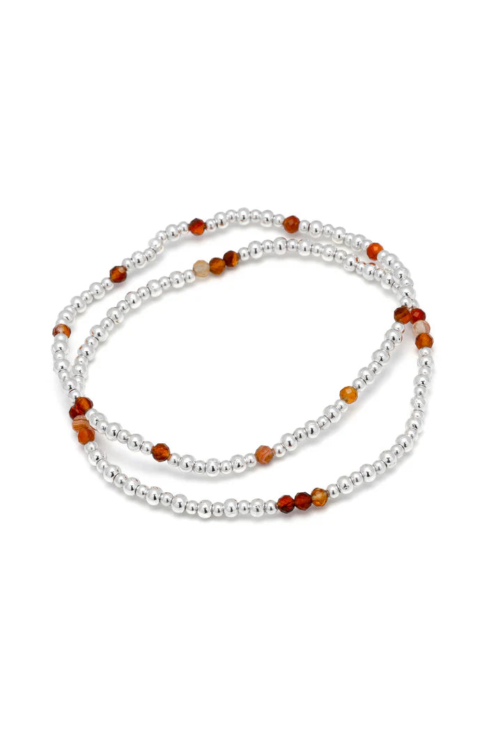 AMBER STONE ELASTIC BRACELETS
