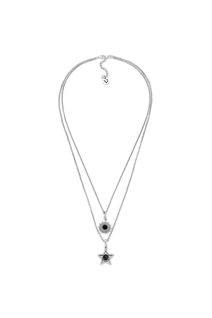 COLLANA 2 CATENE SOLE STELLA