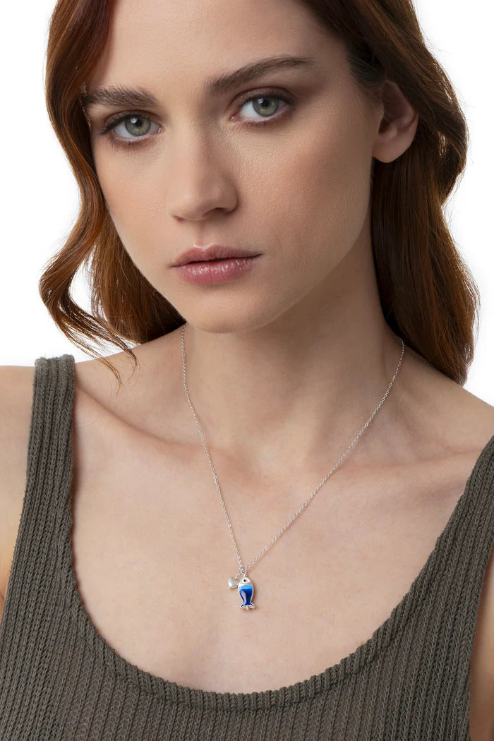 COLLANA PESCIOLINO BLU