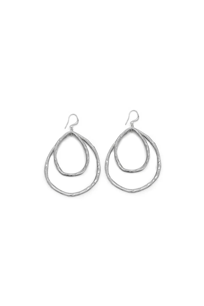 BOUCLES D'OREILLES OVALES CONCENTRIQUES