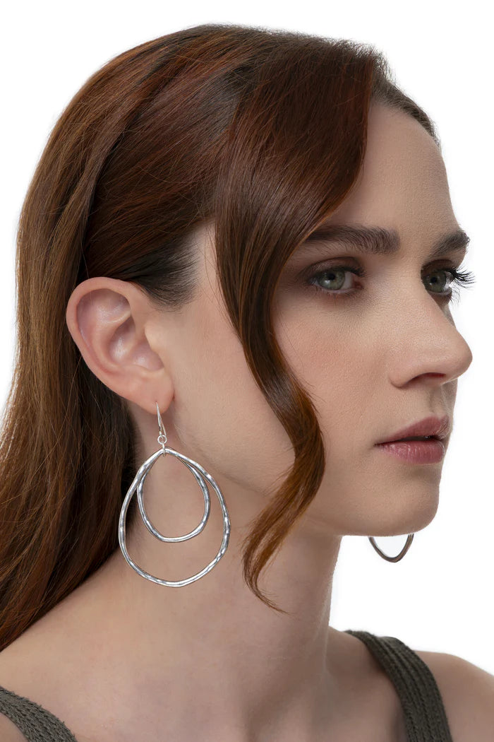 BOUCLES D'OREILLES OVALES CONCENTRIQUES