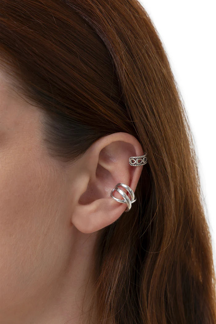 SET 2 HEART EAR CUFFS