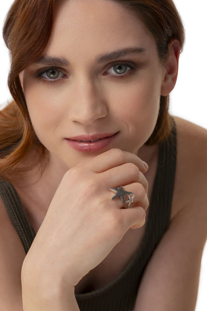 ANELLO 2 STELLE MARINE