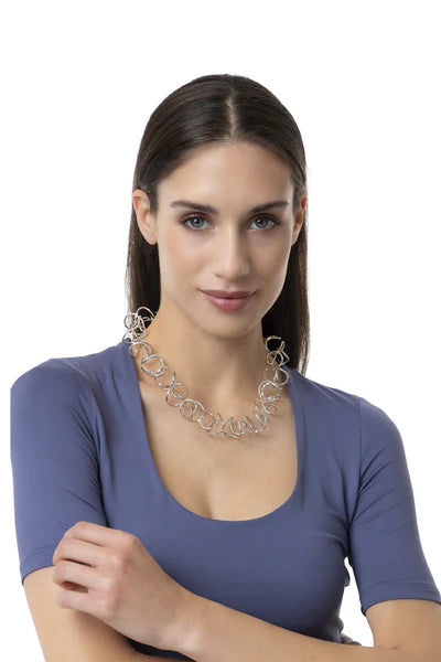 COLLANA CURVE SILVER
