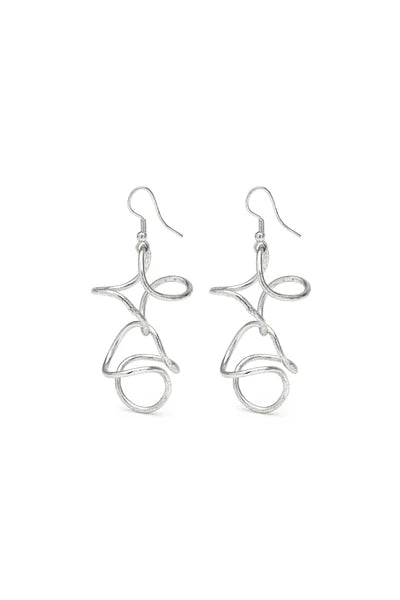 ORECCHINI CURVE SILVER