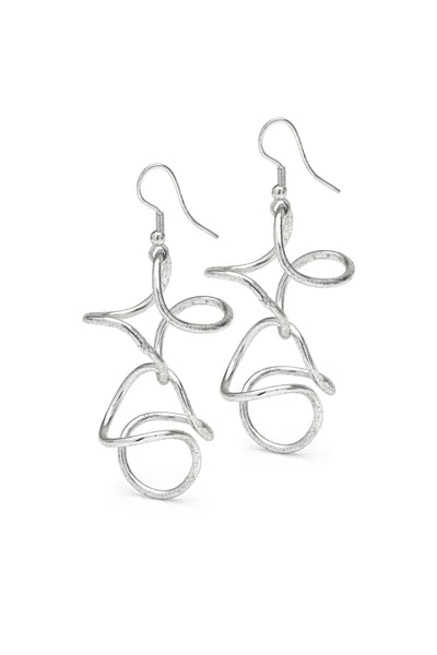 ORECCHINI CURVE SILVER
