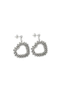 ORECCHINI CUORE MICRO SFERE