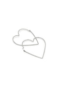 HEART EARRINGS SILVER
