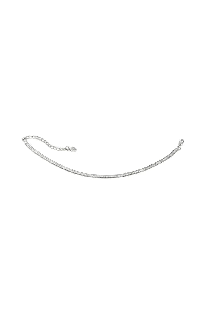 SILVER SNAKE ANKLET